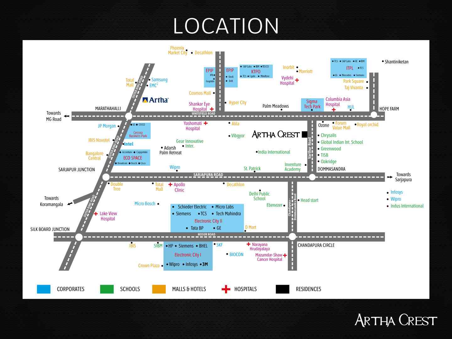 Artha Crest Location Map