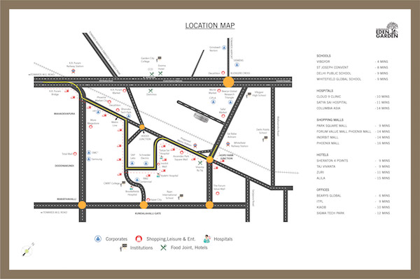 Sumadhura Eden Garden Location Map